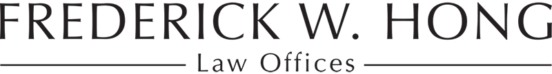 Frederick W. Hong LAW OFFICES